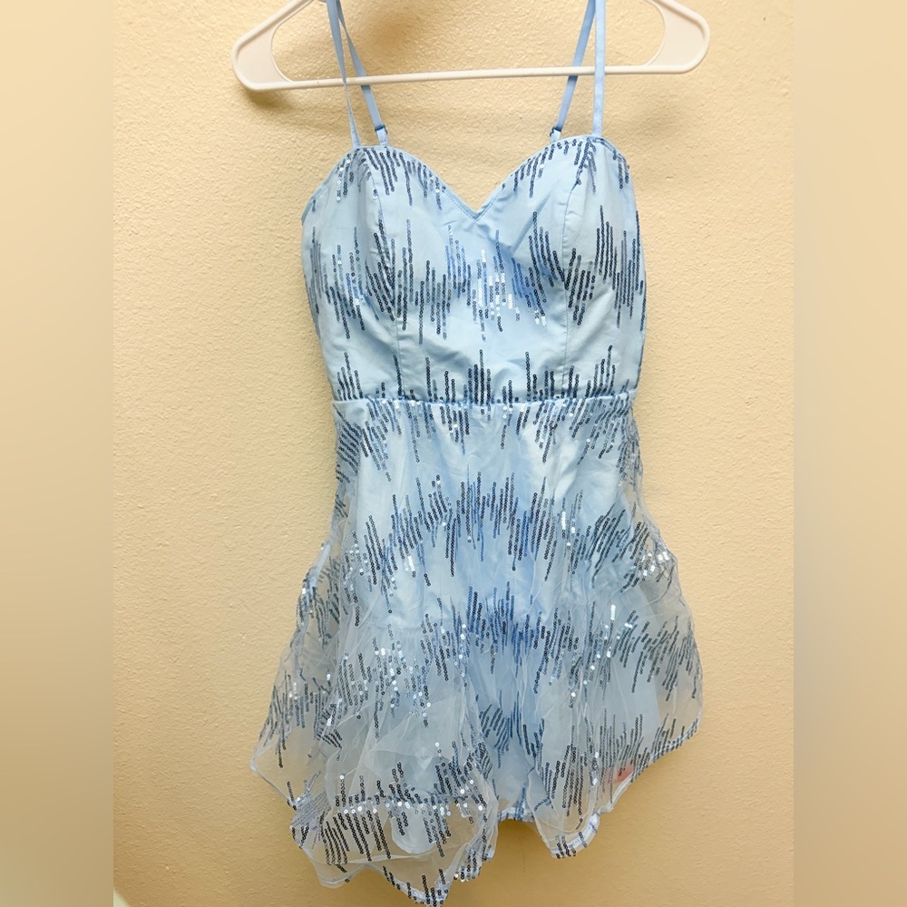 SHEIN Belle Blue Sequin Dress